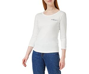 Tommy Hilfiger T-Shirt Manches Longues Femme Basic, Blanc (Ecru), XXL