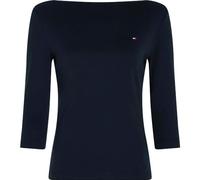 Tommy Hilfiger T-Shirt Manches Longues Femme New Cody Slim Col Bateau, Bleu (Nos Desert Sky), L