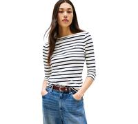 Tommy Hilfiger T-Shirt Manches Longues Femme New Cody Slim Col Bateau, Multicolore (Breton/ECU/Dark Night Navy), XXL