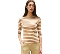 Tommy Hilfiger T-Shirt Manches Longues Femme New Cody Slim Col Bateau, Multicolore (Hickory/Ecru STP), M