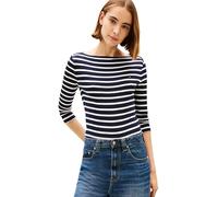 Tommy Hilfiger T-Shirt Manches Longues Femme New Cody Slim Col Bateau, Multicolore (Nos Breton Desert Sky/Ecru), XL