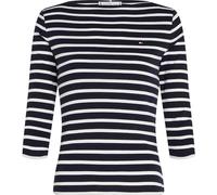 Tommy Hilfiger T-Shirt Manches Longues Femme New Cody Slim Col Bateau, Multicolore (Nos Breton Desert Sky/Ecru), XL