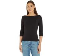 Tommy Hilfiger T-Shirt Manches Longues Femme New Cody Slim Col Bateau, Noir (Black), XL