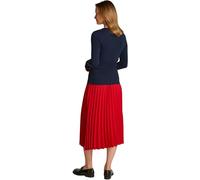 Tommy Hilfiger T-Shirt Manches Longues Femme Slim Henley avec Patte de Boutonnage, Bleu (Dark Night Navy), XXL