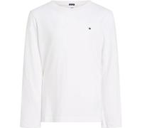 Tommy Hilfiger T-Shirt Manches Longues Garçon Basique, Blanc (Bright White), 12 Ans