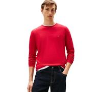 Tommy Hilfiger T-Shirt Manches Longues Homme Stretch Slim Fit Coton, Multicolore (Medium Red), XS