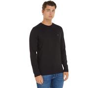 Tommy Hilfiger T-Shirt Manches Longues Homme Tommy Logo Coton, Noir (Black), S
