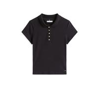 Polo femmes Tommy Hilfiger GOLD BUTTON SLIM SS POLO Noir EU M