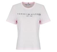 Tommy Hilfiger Corp Logo Regular Fit Short Sleeve T-shirt Rose S Femme