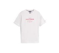 TOMMY HILFIGER T-Shirt rouge / blanc, Taille M