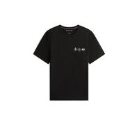 Tommy Hilfiger T-Shirt Manches Courtes Homme Small Crest Outline avec Col Ras-du-Cou, Noir (Black), M