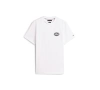 TOMMY HILFIGER T-Shirt 'SERVICE STATION' écru / bleu marine / rouge, Taille XXL
