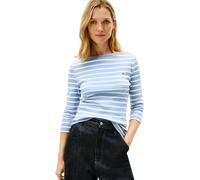 Tommy Hilfiger T-Shirt Slim Cody Boat-NK 3/4SLV WW0WW40589 L/S pour Femme, Bleu (Clear Water/Ecru STP), XS, Bleu (Clear Water/Ecru STP), XS