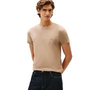 Tommy Hilfiger Stretch Slim Fit Short Sleeve T-shirt Beige M Homme