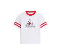 TOMMY HILFIGER T-Shirt 'TAKE IT EASY' rouge / noir / blanc, Taille 92