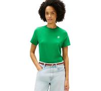Tommy Hilfiger T-Shirt Th Script Reg C-NK SS Ww0Ww47809 pour Femme, Vert, Taille L