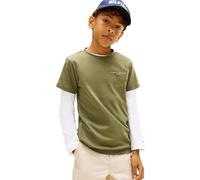 Tommy Hilfiger T-Shirt Unisexe pour Enfants Mini Corp KS0KS00661, Vert (Vert Bataille), 7 Ans