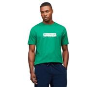 Tommy Hilfiger T-Shirts à Manches Courtes en Coton Graphique, pour Homme, avec Logo imprimé, également Disponible en Big & Tall, Nouveau Vert, 3XL Grande Taille Taille Tall