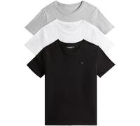 Tommy Hilfiger T-Shirts Manches Courtes Lot de 3 Homme Slim Fit, Multicolore (White/Black/Grey Heather), XS