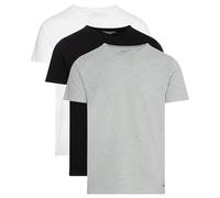 Tommy Hilfiger T-Shirts Manches Courtes Lot de 3 Homme Stretch Col en V, Multicolore (Black/White/Grey Heather), M