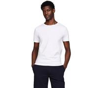 Tommy Hilfiger T-Shirts Manches Courtes Lot de 3 Homme Stretch Col Ras-du-Cou, Blanc (White/White/White), XL