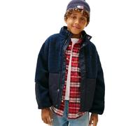 Tommy Hilfiger Teddy Quilted Bomber Kb0kb10081 Blouson aviateur, Blue (Dark Night Navy), 7 Ans Garçon