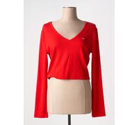 tommy hilfiger tee-shirts et débardeurs femme de couleur rouge 44