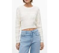 Tommy Hilfiger Textured Flag Sweater Ancient White Taille: M | Pulls Outlet | Femme | Blanche