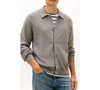 Tommy Hilfiger Textured Polo Cardigan Medium Grey Heather Taille: L | Cardigans Outlet | Homme | Gris
