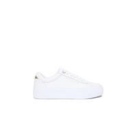 Tommy Hilfiger TH Baskets compensées LTR FW0FW09018 pour Femme, Blanc (Blanc), Pointure 36, White, 36 EU