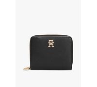 Tommy Hilfiger TH Distinct Med ZA Portefeuille pour Femme, Noir et Argent, Tek Beden, Moderne