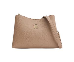 Tommy Hilfiger - TH Emblem Crossover - Femme - Sacs - Beige - Taille: ONE Size