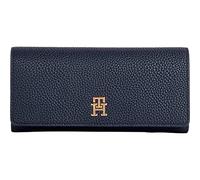 Tommy Hilfiger TH EMBLEM LRG FLAP WALLET AW0AW14651 Femme, Space Blue, Taille unique