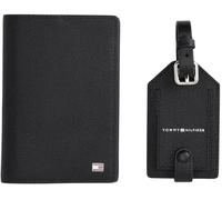 Tommy Hilfiger Th Flag Passport Holder & Tag Am0am13606, Coffret Cadeau Homme, Black (Black), Taille Unique