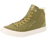 Tommy Hilfiger TH Hi Vulc Summer CVS, Basket vulcanisée, Mash Green,