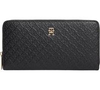 Portefeuille femmes Tommy Hilfiger TH ICON LRG ZA MONO Noir Unique
