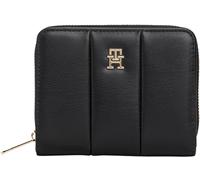 Tommy Hilfiger TH Icon Med ZA AW0AW17746 Portefeuille matelassé zippé pour Femme Noir Taille Unique, Noir (Noir), One Size