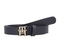 Tommy Hilfiger TH Logo Ceinture Cuir 70 cm bleu