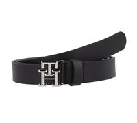 Tommy Hilfiger TH Logo Ceinture Cuir véritable 70 cm noir