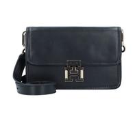 Tommy Hilfiger TH Logo Leather Sac à bandoulière Cuir 20 cm noir