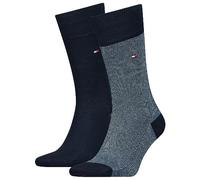 Tommy Hilfiger Classic Chaussettes, Bleu Marine, 43/46 (Lot de 2) Homme