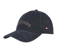 TOMMY HILFIGER TH Monotype Soft Wash Casquette 6 panneaux Noir, Noir , taille unique