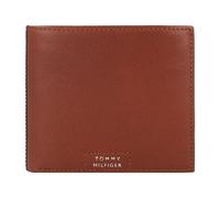 TOMMY HILFIGER TH Premium Leather Flap and Coin Wallet Warm Cognac