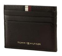 TOMMY HILFIGER TH Premium Corporate Leather CC Holder Coffee Bean