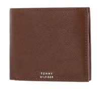 TOMMY HILFIGER TH Premium Leather Flap and Coin Wallet Warm Cognac