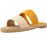 Tommy Hilfiger Th Satin Flat Espadrille Couleur Orange
