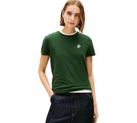 Tommy Hilfiger Th Script Reg C-NK SS Tee Ww0Ww47809 T-Shirt S/S, Green (National Forest), XS Femme
