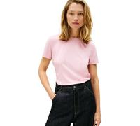 Tommy Hilfiger Th Script Reg C-NK SS Tee Ww0Ww47809 T-Shirt S/S, Pink (Bonita Pink), S Femme