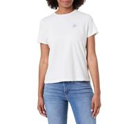 Tommy Hilfiger TH Script REG C-NK SS Tee WW0WW47809 T-Shirt S/S pour Femme, Blanc, Taille M, Blanc (écru), M