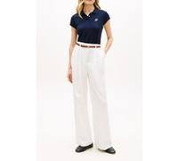 Tommy Hilfiger Th Script Slim Ss Polo Dark Night Navy Taille: M | Polos Outlet | Femme | Le Noir